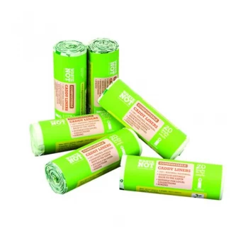 image of Waste Not Compostable Caddy Liner Bag 20 per Roll Pack of 6 10629