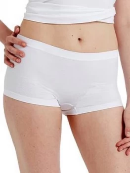 Pretty Polly Seamless Short, White, Size S-M, Women