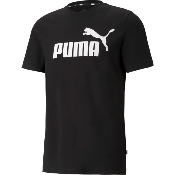 image of Puma Essentials Logo T Shirt Regular Fit T-Shirts 13 (XL) Black 58502003235