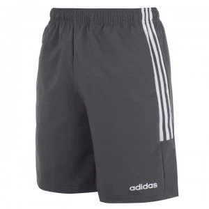 image of adidas Mens 3-Stripes Shorts - Darkonix/White