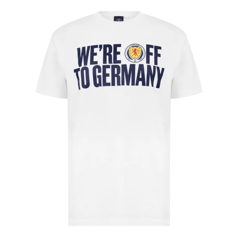 Image of Source Lab Scotland Euros 2024 T-Shirt Adults - White White S