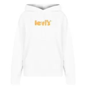 image of Levis Poster Logo Hoodie - White