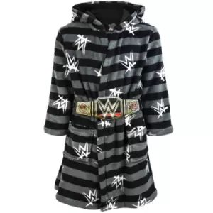 Image of WWE Childrens/Kids Championship Title Belt Dressing Gown (9-10 Years) (Charcoal)