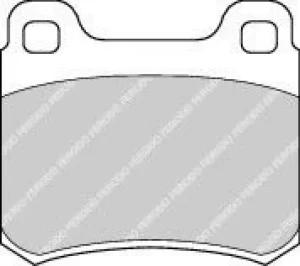 Image of Ferodo FDB328 Brake Pad Set Front Axle Premier Car