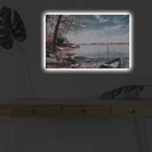 Image of 4570DHDACT-166 Multicolor Decorative LED Lighted Canvas Painting