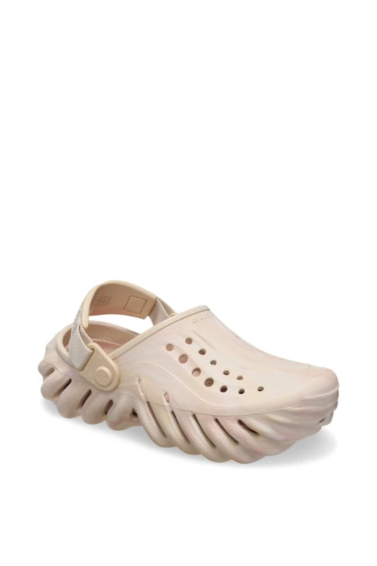 Image of Crocs Echo Marbled Clog in Beige Size: Infant 13 Beige Unisex Infant 13