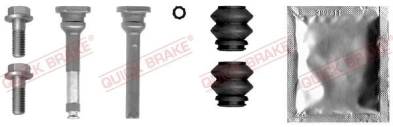 Image of QUICK BRAKE Guide sleeve kit, brake caliper QUICK BRAKE 113-1374X