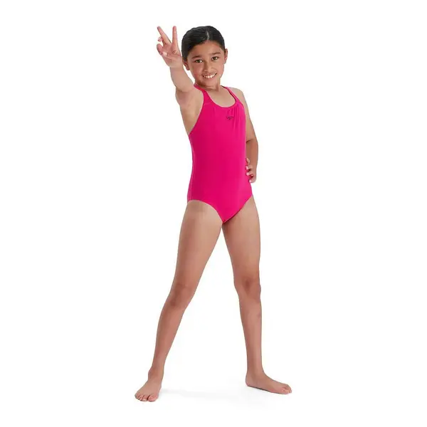 Image of Speedo ECO Endurance+ Medalist Teen Swimsuit Pink 13-14 Years / 32"