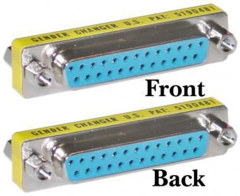 Image of Microconnect MOD25F25F cable gender changer DB25 Blue