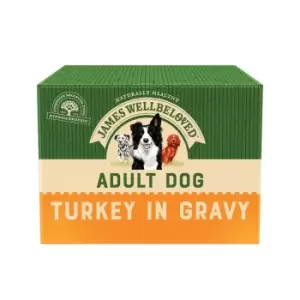 Image of James Wellbeloved Adult Turkey Dog Food 40 x 150g