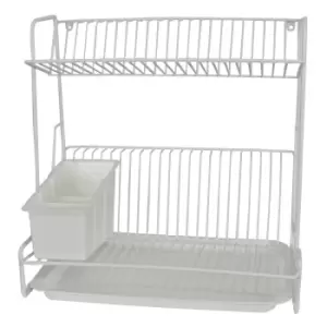 image of Delfinware 2 Tier Plate Rack White