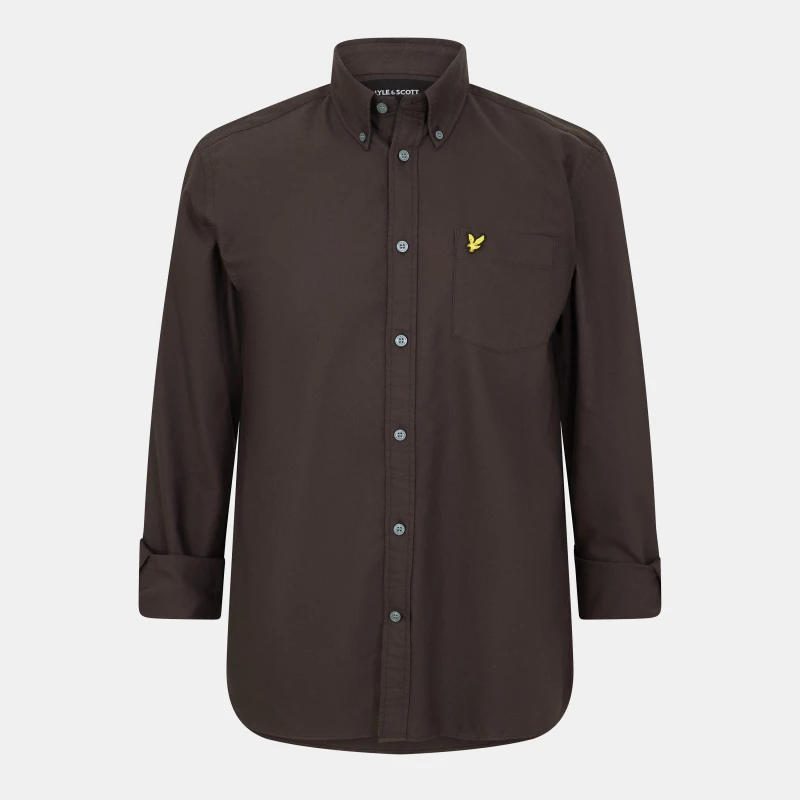 Image of Lyle and Scott Oxford Shirt - Grey Grey S