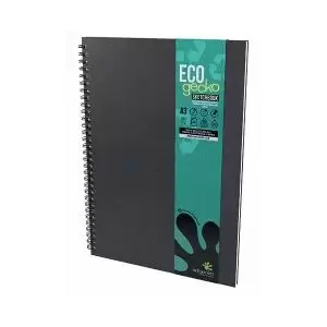 Image of Eco Gecko All Media Wirebound Sketchbook Portrait 40 Sheet A3 GECRE104