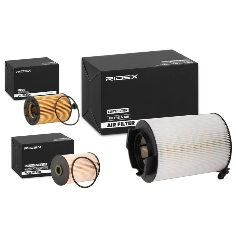 Image of RIDEX 4055F7513 Filter Set with gaskets/seals Filter Set (4055)