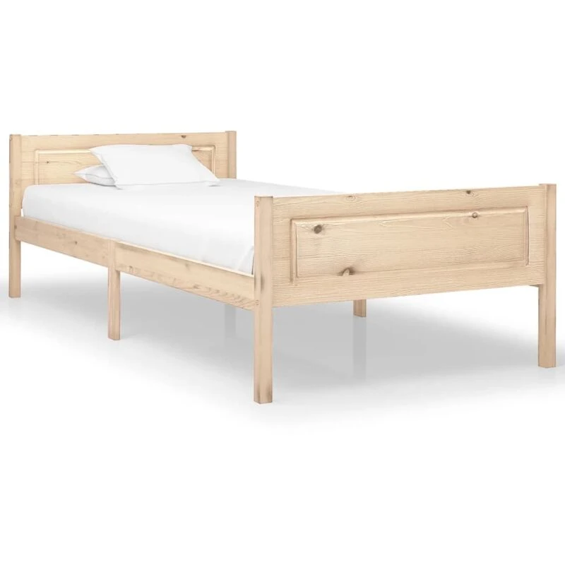 Image of VIDAXL Bed Frame without Mattress Solid Pinewood 100x200cm Vidaxl 8720286364086