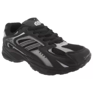 Image of Dek Kids Boys Venus III Lace-Up Trainers (4 UK) (Black/Charcoal Grey)