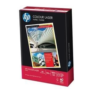 image of HP A4 100gsm Colour Laser Paper Smooth Ream Wrapped 500 Sheets White