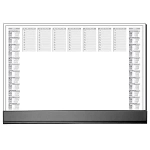 Image of Sigel Paper Desk Pad with Black Protective Strip 40 sheets 595x410 Ref