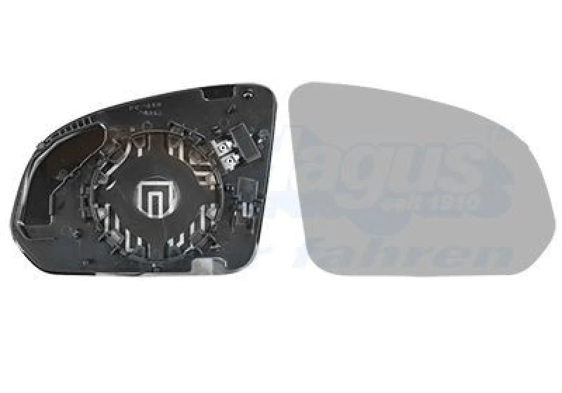 Image of VAN WEZEL Wing mirror glass VAN WEZEL 5917836