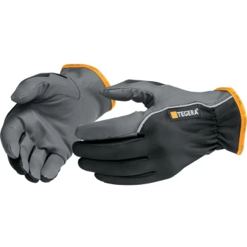 Image of 9100 Tegera Palm-side Coated Black/Grey Gloves - Size 11 - Ejendals