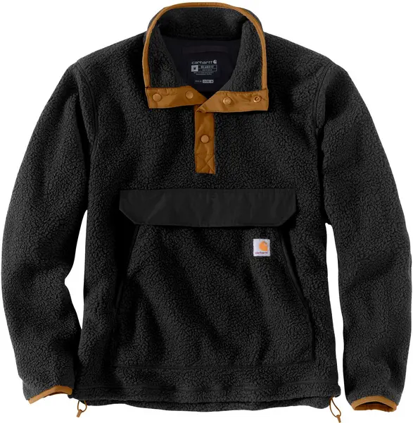 Image of Carhartt Relaxed Fit Fleece Pullover, black, Size XL