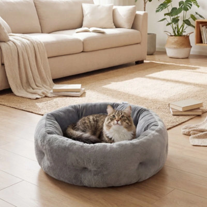 Image of Pawhut Cat Bed, Dog Pet Bed For Indoor Cats And Small Dogs