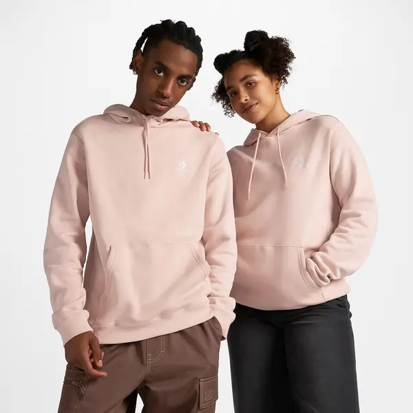 Image of Star Chevron Unisex Hoodie with Embroidered Logo in Cotton Mix
