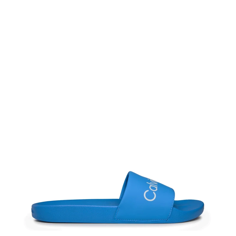 Image of Calvin Klein Logo Sliders - Blue Blue 7