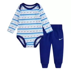 Image of Nike Swoosh Stripe Bb99 - Blue