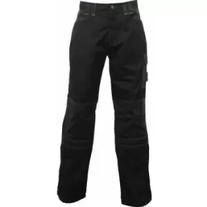 image of Regatta Mens Holster Workwear Trousers (Short, Regular And Long) (40 Short) (Black) - Black