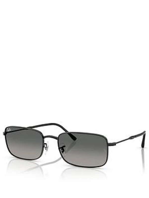 Image of Ray-Ban 0Rb3746 Rectangle Sunglasses- Black WG54P Male