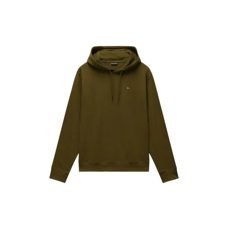 Image of Hooded Sweatshirt Napapijri Balis French Terry Vert Male XS