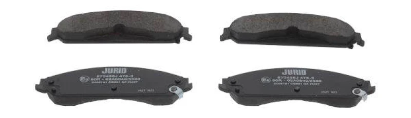 Image of JURID 573456J Brake pad set with acoustic wear warning Brake Pad Set,disc brake (402)