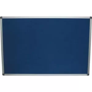 Image of Felt Notice Board 1200X900MM Blue Aluminium Trim