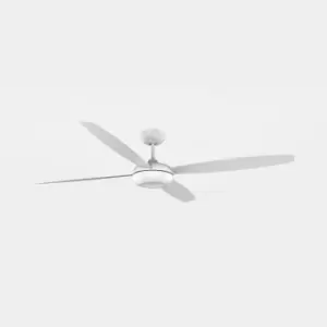 Image of Kudari 4 Blade Ceiling Fan White, Sandblasted