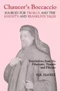 Image of chaucers boccaccio sources for troilus and the knights and franklins tales