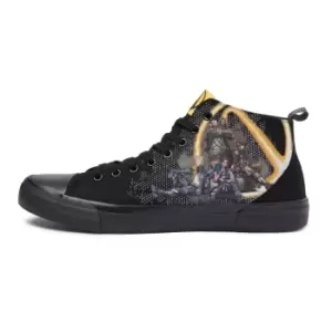 image of Akedo x Borderlands CL4P-TP All Black Signature High Top - US Mens 12 / US Womens 13 / UK 11 / EU 45.5