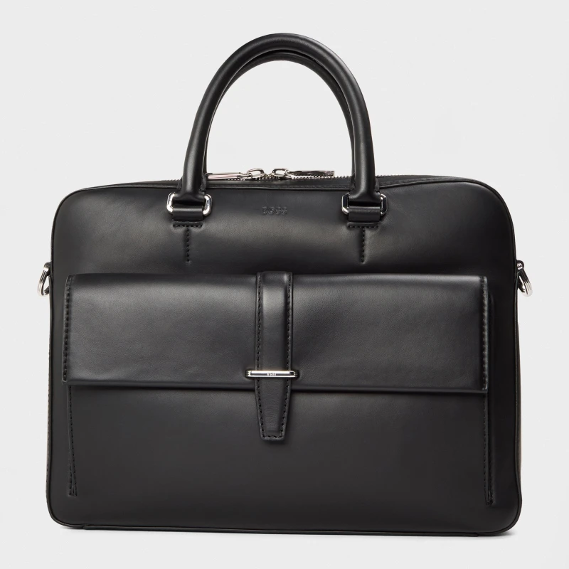 Image of Boss Mens Alaric Document Laptop Bag Black male One Size