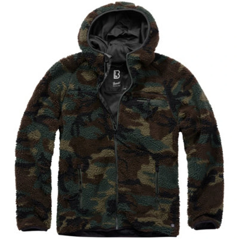 Image of Brandit Teddyfleece Worker Jacket Woodland Size Xxxxxxx Large
