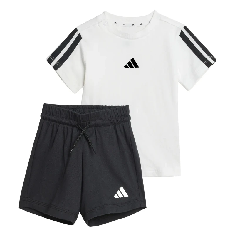 Image of Adidas Baby t-shirt and shorts set adidas Essentials Blanc Unisex 0/3 mois
