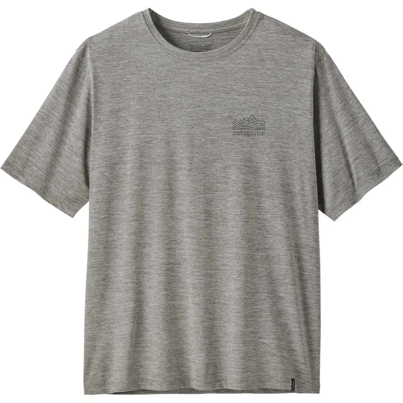 Image of Technical T-Shirt Patagonia Cap Cool Daily Great Waves Gris Male XS