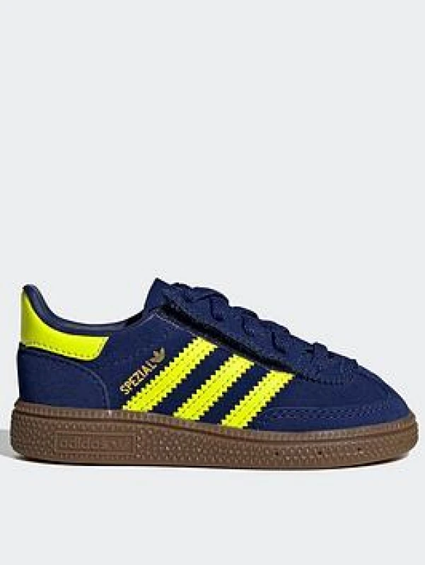 Image of adidas Originals Handball Spezial Shoes Infants Blue/Yellow unisex C6 (23)