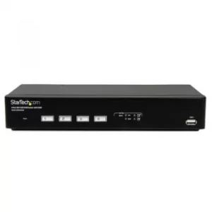 image of StarTech 4 Port USB DVI Kvm Switch With Ddm Fast Switching Technology And Cables