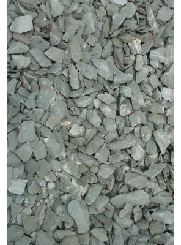 Image of Deco-pak 20mm Green Slate Aggregate Bulk Bag - 850 Kg - L100 X W100 X H80 Cm