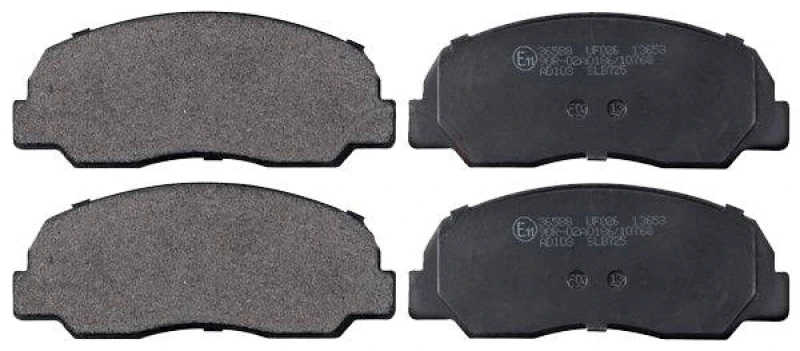 Image of A.B.S. 36588 Brake pad set without integrated wear sensor Brake Pad Set,disc brake (402)