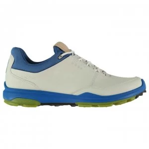 image of Ecco Biom Hybrid 3 Mens Golf Shoes - White/Blue