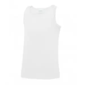 Image of AWDis Childrens/Kids Just Cool Sleeveless Vest Top (12-13 Years) (Arctic White)