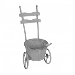 image of Metal Garden Trolley Planter