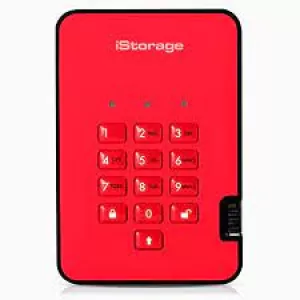 Image of iStorage diskAshur2 SSD 16TB - Red