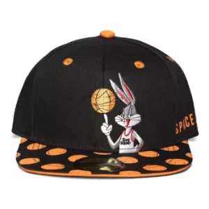 Image of WARNER BROS Space Jam: A New Legacy Bugs Bunny Snapback Baseball Cap, Unisex, Black/Orange (SB120150SPC)